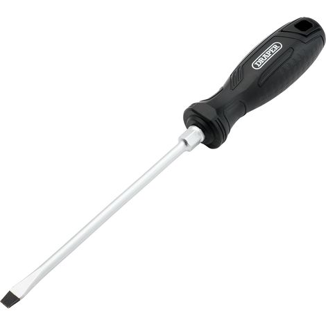 Draper SL6.5X150MM Slotted Hard Grip Screwdriver – Precision Flat-Head Screwdriver for Professional and DIY Use