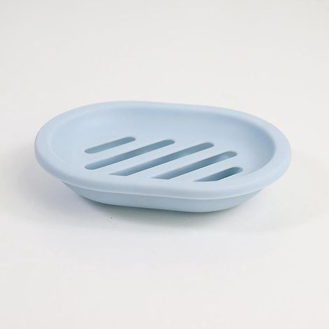 porte-savon  -bleu Porte Savon, Polypropylne, 13 X 2.7 X 9.5cm, Blanc (1/5)