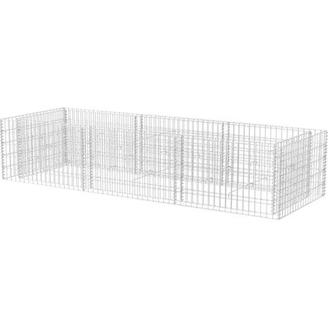 Jardinière  Lit surélevé à gabion Acier 270x90x50 cm (1/5)