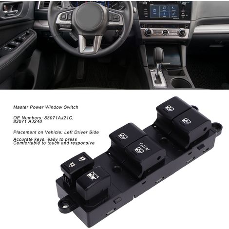 Subaru Outback Legacy Fensterheberschalter Fahrerseite 83071AJ21C Fenster vorne links (1/5)