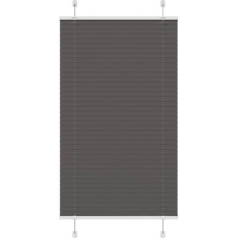 Plissee Schwarz 80x100 cm Stoffbreite 79,4 cm Polyester