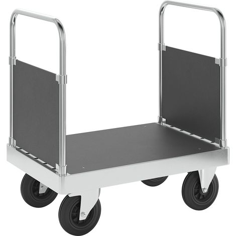 Kongamek, Chariot plate-forme galvanisé JUMBO, avec 2 dossiers (1/5)