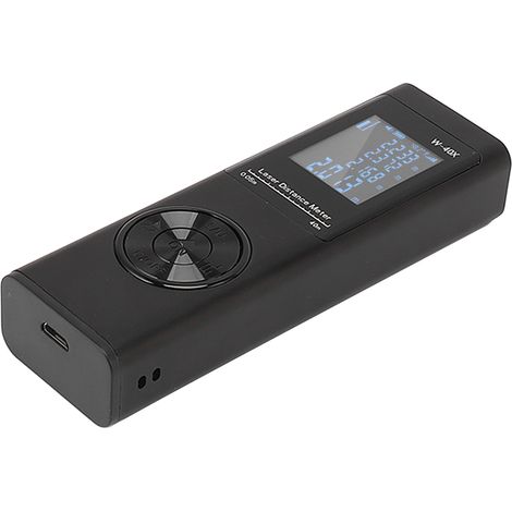 Télémètre laser de haute précision rechargeable, portée de 40 m (131 pieds), avec niveau électronique pour la mesure du volume de surface. (1/5)