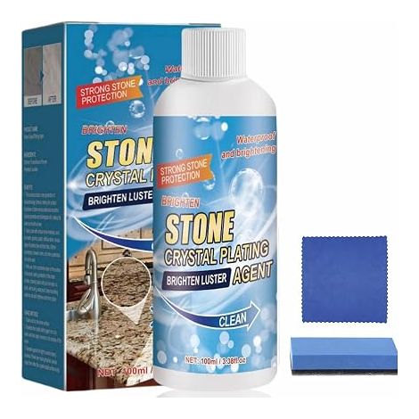 Stone Stain Remover, Cleaner, 100ml Marble Cleaner Stain Remover, Marble Cleaner and Polish, for Granite, Tiles, Kitchen Baking Plates (1/5)