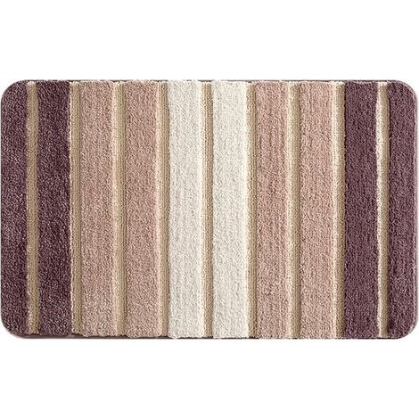 Badematten – rutschfest – saugfähig – maschinenwaschbar – Mikrofaser-Badematten – Badezimmeraccessoires – 50 x 80 cm – Grau (1/5)
