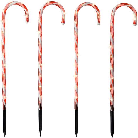 Set da 4 bastoncini luce solare 300x1.7x50 cm