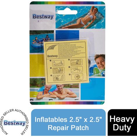 Bestway Heavy Duty Inflatables 2.5" x 2.5"/6.5cm x 6.5cm Repair Patch