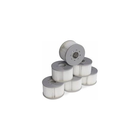 Lot de 6 filtres pour spas gonflables MSPA V2. Ø106cm – 6 Cartouches filtrantes de Remplacement pour Spa Gonflable MSPA[275] (1/3)