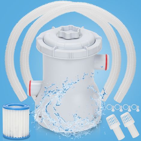SWANEW Pompa filtro Filtro a cartuccia 1136 L/h 20 W a cartuccia. per piscina fuori terra (1/5)