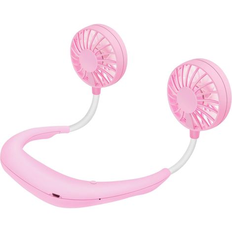 Ventilateur de cou portable mains libres USB, mini ventilateur de cou de sport, petit ventilateur de bureau-AquaForge (1/5)