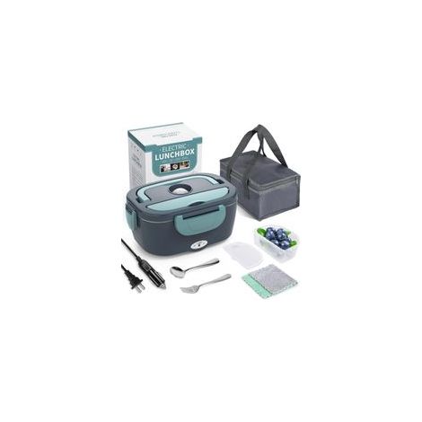 Lunch box chauffante 1,5L 40W – 12V/24V/220V – Acier inoxydable 304 – Pour voiture, camion, maison, camping (1/4)