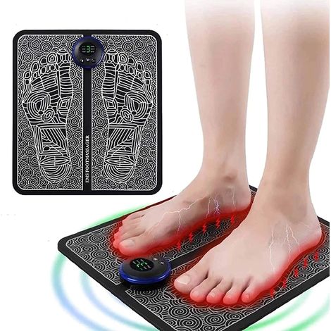 MINKUROW Masajeador De Pies, Masajeador De Pies Eléctrico Ems, Masajeador De Pies Eléctrico Inteligente, Masajeador De Pies Para La Circulación Sanguínea, Alivio Del Dolor Muscular, Estimulador Muscul (1/5)