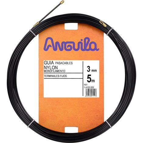 Guida pressacavo 5 metri nylon 3 mm Anguilla 14103005 (1/5)