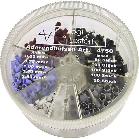 Accesorios de conexión vogt 4750 aislados caja circular 400 uds