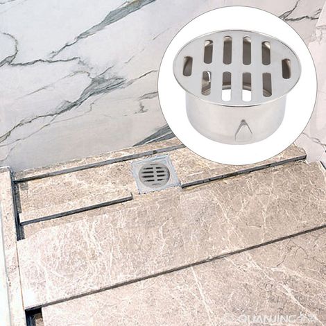 Caniveau de balcon anti-obstruction en acier inoxydable pour usage extérieur (75 plat) (1/4)