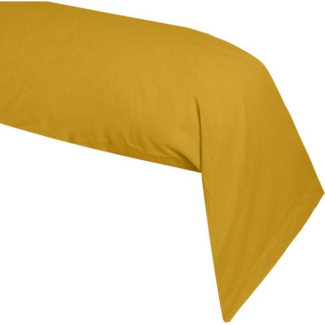 Une Taie de traversin Couleur Moutarde - 45 x 185 cm (1/2)