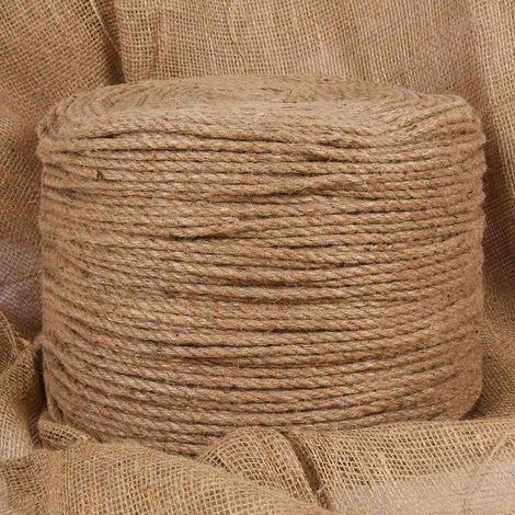 Corde en jute naturelle 6 mm, 500 m – résistante pour maison, jardin et agriculture - PANGIVO (1/5)