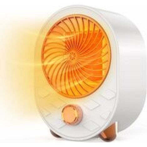 Radiateur soufflant en céramique - Thermostat réglable - Protection contre la surchauffe - Système anti-basculement - Blanc