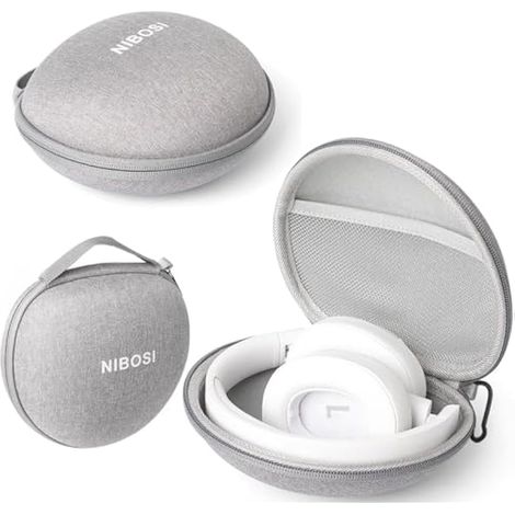 Housse Case pour JBL Tune 780NC 770NC 760NC, JBL Live 770NC, Beats Studio 3/Solo 4, QCY H3 Pro, Casque Protection Case, Étui avec crochet pour pliable Bluetooth Headphones,18178.3CM (Gray) (1/5)