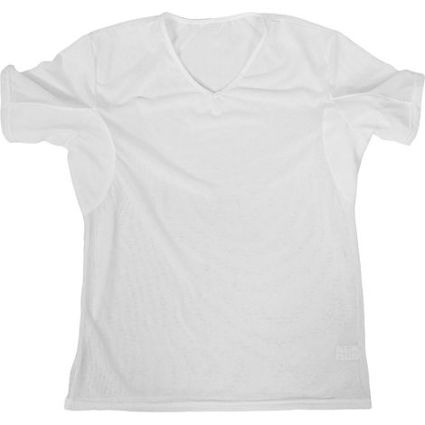 T-shirt de corps homme avec coussinets anti-transpiration sous les aisselles, respirant et anti-transpirant.-69.00X64.00X0.10CM-White (1/3)