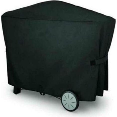 Housse Barbecue Gaz, Bâche Barbecue 112.4X64.1X95.6Cm, Housse Protection Barbecue Exterieur, Tissu Étanche Protection Solaire, BBQ Couverture pour Weber, Noir (1/5)