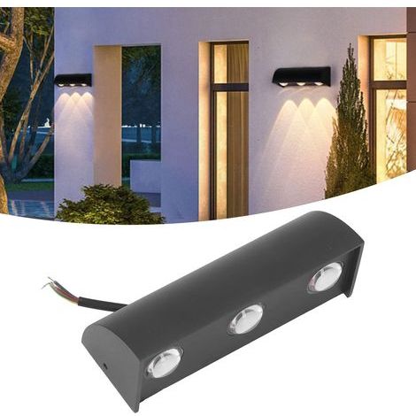 3W Aluminium LED Appliques Murales 3LEDs Glareless Doux Chaud Lumière Extérieure En Aluminium Simple Moderne Applique Salon Chambre Lampe De Chevet Bar KTV Allée Couloir Lampe (1/5)