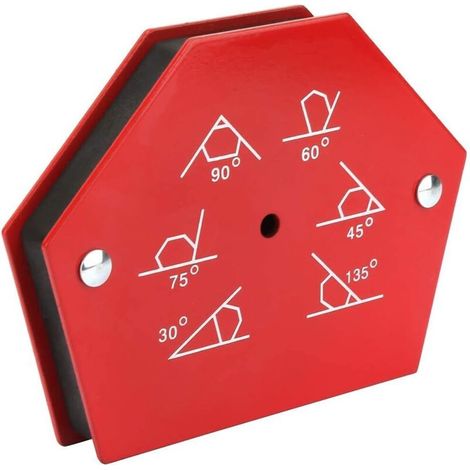 Positionneur MAGNETIC, Aimant de Soudeur Equerre, Force 23kg/50lbs, Angle 30° 45° 60° 75° 90° 135°, Lot de 2 (1/5)