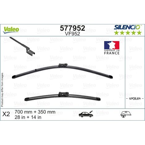 Balai d'essuie-glace Valeo 577952 FORD 2169786 2169787 2258900 2261858