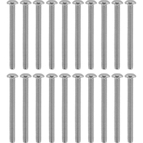 50 vis à tête cylindrique creuse, acier galvanisé M4, adaptées aux instruments de précision et aux équipements électroniques. 2802-0004-0040 (1/5)