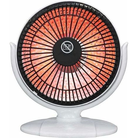 Chauffage d'espace Portable, 200 W Mini radiateur électrique à Tube de Quartz Infrarouge Portable pour Bureau, Maison, pièce entière-Chrom (1/4)