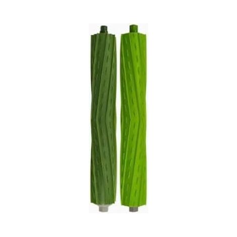 Set di 2 rulli di ricambio compatibili, in gomma, ideali per peli di animali, polvere, bordi e diverse tipologie di pavimento. Compatibili con Max 705 Vac/Plus 504, catturano peli e polvere, raggiungo