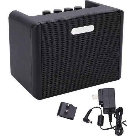 Mini-Gitarrenlautsprecher mit Verzerrung, 2 Kanälen, Kassetten-Delay für Proben, 100–240 V, US-Stecker (1/5)