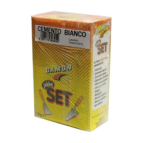 CEMENTO BIANCO IN BRIK JOBBY- 1 Kg- CAMON- pezzi 1 (1/2)