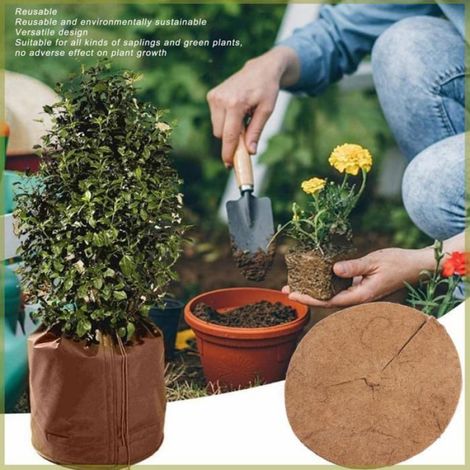 Cocosity Sac de protection contre le pot de fleurs Sac de protection de pot de fleurs couvercle de plante piscine essence L (1/5)
