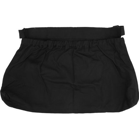 Sac de Récolte pour Fruits et Légumes, Pliable et Lavable, en Toile Oxford avec Ceinture, Noir Réutilisable