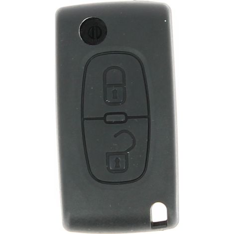 COQUE CLE ADAPTABLE PSA 2 BOUTONS LAME FRAISEE RETRACTABLE 7/8MM (1/2)