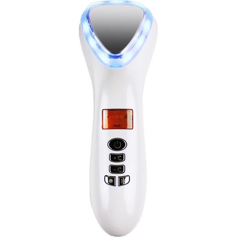 Appareil de cryothérapie ultrasonique, marteau chaud-froid, soin liftant visage, masseur facial professionnel, tonifiant peau, anti-rides, raffermissant, usage domestique. (1/4)