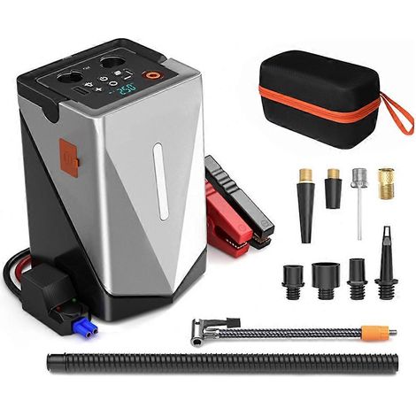 Boîtier de démarrage d'urgence pour voiture, superchargeur 12000 mAh avec chargeur rapide et écran LED (1/5)
