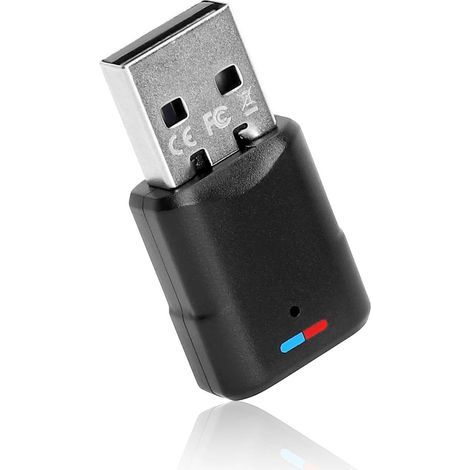 Adattatore USB Bluetooth 5.3 per console PS4/PS5/PC/Switch, adattatore Bluetooth 3 Mbit/s trasmettitore ricevitore Bluetooth a bassa latenza dongle Bluetooth 5.3 per Windows macOS cuffie altoparlanti (1/5)