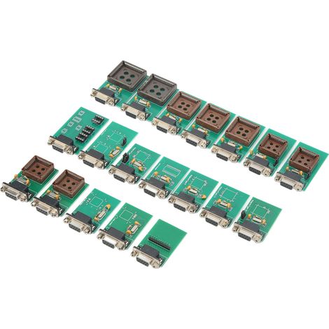 19-teiliges UPA-Adapter-Komplettset mit Clip-Programmierung für EEPROMs aller UPA-USB-Programmiergeräte (1/5)