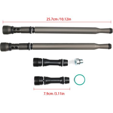 Automotive oil riser virtual connector kit for 04-10 Ford F250 6.0L diesel engine components (1/4)