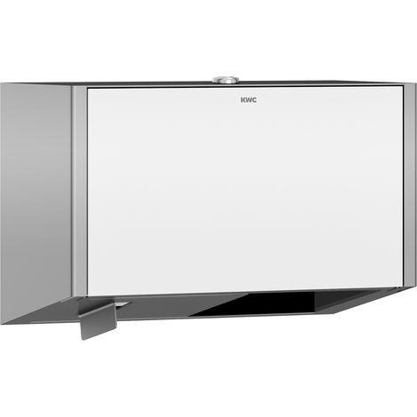 KWC AR WC-Doppelrollenhalter, EXOS, Edst.,  280x193x147 mm, AP, Front ESG weiß