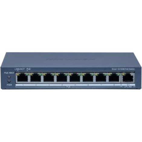 Hikvision DS-3E1309P-EI switch di rete Gestito L2 Fast Ethernet (10/100) Supporto Power over Ethernet (PoE) Grigio