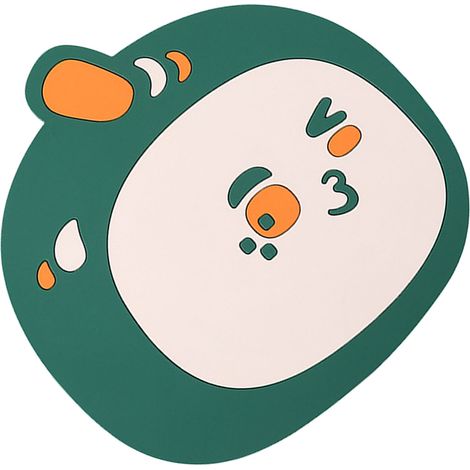 Dessous de plat résistant à la chaleur, antidérapant et épais, en PVC écologique, vert foncé, pour plan de travail de cuisine. (1/5)