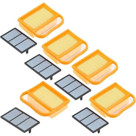 5er-Set Luftfilter – Kunststoff und Papier – Für Sägen TS410, TS420, TS480i und TS500i – Motorersatzteile – Werkzeugwartung (1/5)