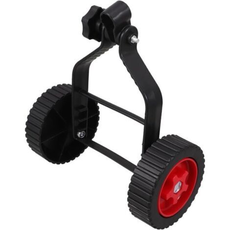 Roue de Support pour Débroussailleuse Accessoire de Tondeuse à Gazon avec Fixations Souple Installation Rapide et Design Compact pour Trimmers Électriques (1/4)