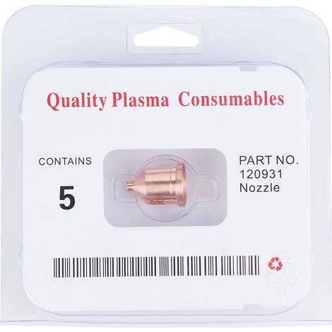 5pcs Plasma Cutter Nozzles Torch Tips Consumables 60A 120931 for MAX1250 Cutting Machine