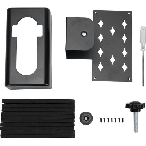 Support de sonnette vidéo antivol, fixation adaptée aux locataires, accessoires pour maisons, appartements et commerces (1/5)