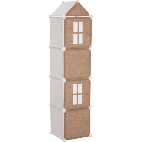 Rangement Enfant Colonne Jute 140cm Beige (1/5)