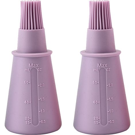Brosse À Bouteille En Silicone Avec Distributeur - Pour Huile Vinaigre Sauce - Usage Cuisine Barbecue Pâtisserie - 1 Pièce (1/5)